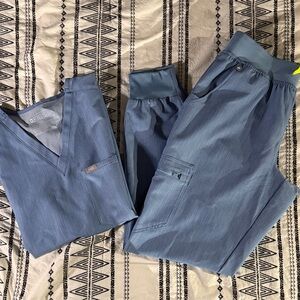 Figs Heather Indigo scrub set. Limited Edition